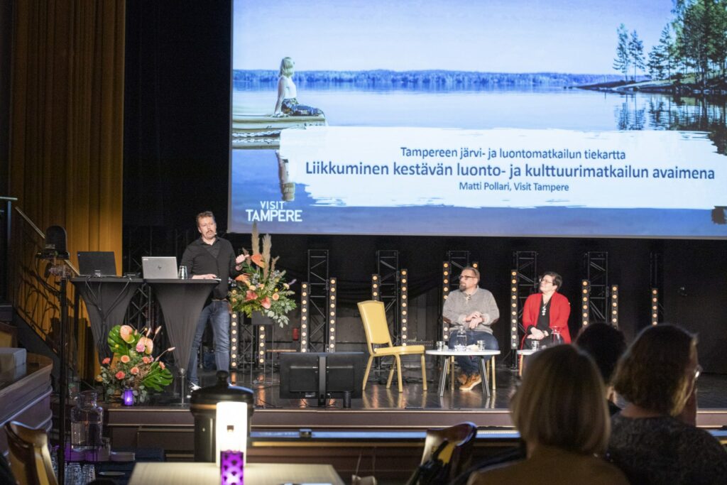 Luonto- ja järvimatkailuosiossa mukana olivat Matti Pollari, Pauli Sivonen ja Sari Kaasinen.