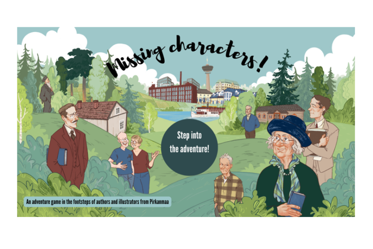 Starting page of the Missing Characters game.